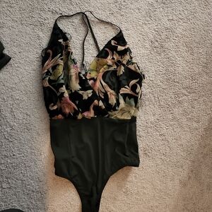 Bebe floral body suit
